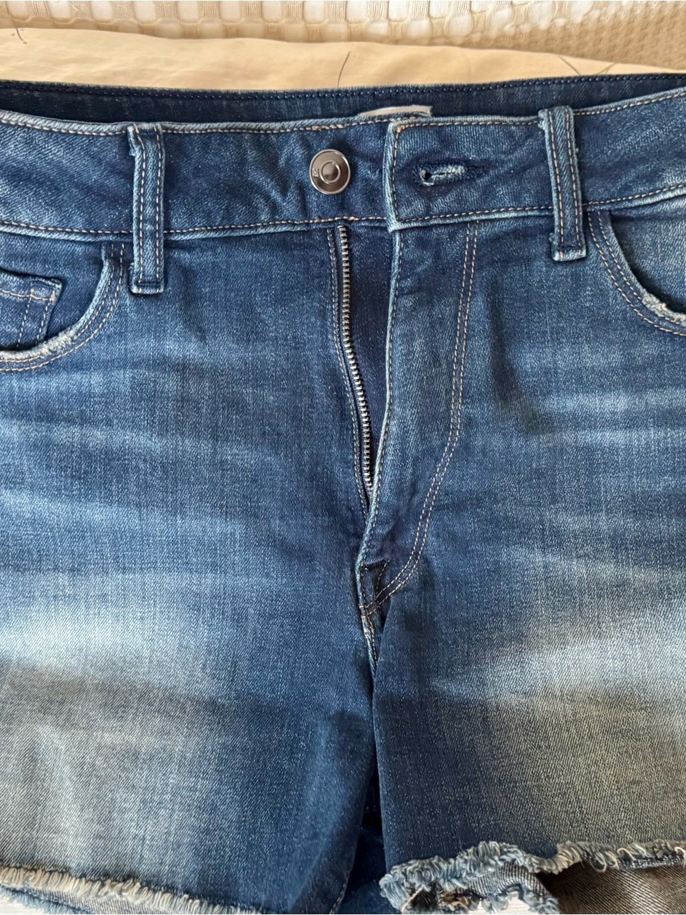 Madison Blue Washed Denim Shorts